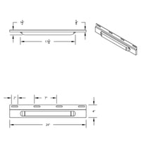 Stainless Top Mud Flap Plate With 19 LED 17" Light Bar (with or without Bezel) - Red LEDs (Red Lens)
