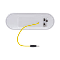 13 LED 6" Oval Double Fury Stop, Turn & Tail Light w/ Warning Light - Red & Amber LEDs (Clear Lens)