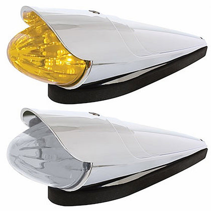 19 LED Watermelon Grakon 1000 Style Cab Light Kit w/ Visor - Amber LEDs (Amber or Clear Lens)