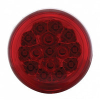 15 LED 2-3/8" Dual Function Signal Light For Harley Motorcycle - Red LEDs (Red Lens)
