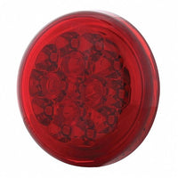 15 LED 2-3/8" Dual Function Signal Light For Harley Motorcycle - Red LEDs (Red Lens)