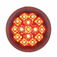 15 LED 2-3/8" Dual Function Signal Light For Harley Motorcycle - Red LEDs (Red Lens)