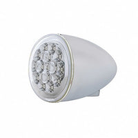 15 LED 2-3/8" Dual Function Signal Light For Harley Motorcycle - Red LEDs (Red Lens)