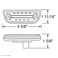 9 LED Cab Light For Peterbilt 579 & Kenworth T680/T770/T880 - Amber LEDs (Amber Lens)