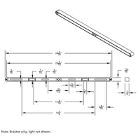 United Pacific - Dual 14 LED 12" Light Bars With Bezel (Various Colors)