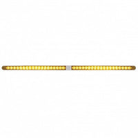 Dual 14 LED 12" Reflector Light Bars w/ Bezel - Amber or Red LEDs (Amber, Red or Clear Lens)