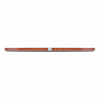 Dual 14 LED 12" Reflector Light Bars w/ Bezel - Amber or Red LEDs (Amber, Red or Clear Lens)
