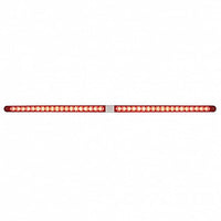 Dual 14 LED 12" Reflector Light Bars w/ Bezel - Amber or Red LEDs (Amber, Red or Clear Lens)