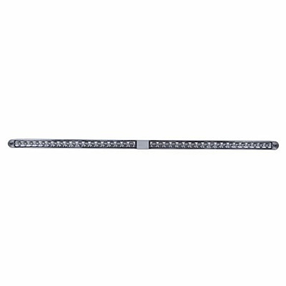 Dual 14 LED 12" Reflector Light Bars w/ Bezel - Amber or Red LEDs (Amber, Red or Clear Lens)