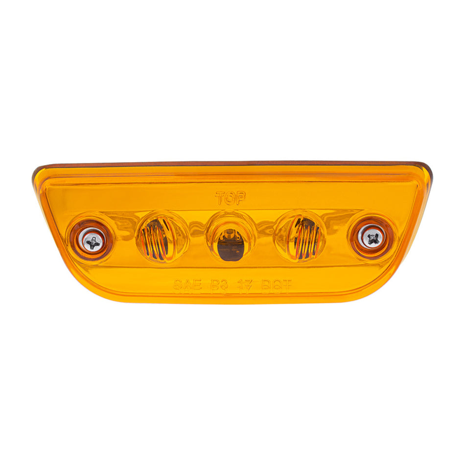 3 LED Cab Light For 2013-2021 Peterbilt 579 & Kenworth T680/T770/T880 - Amber LEDs (Amber Lens)