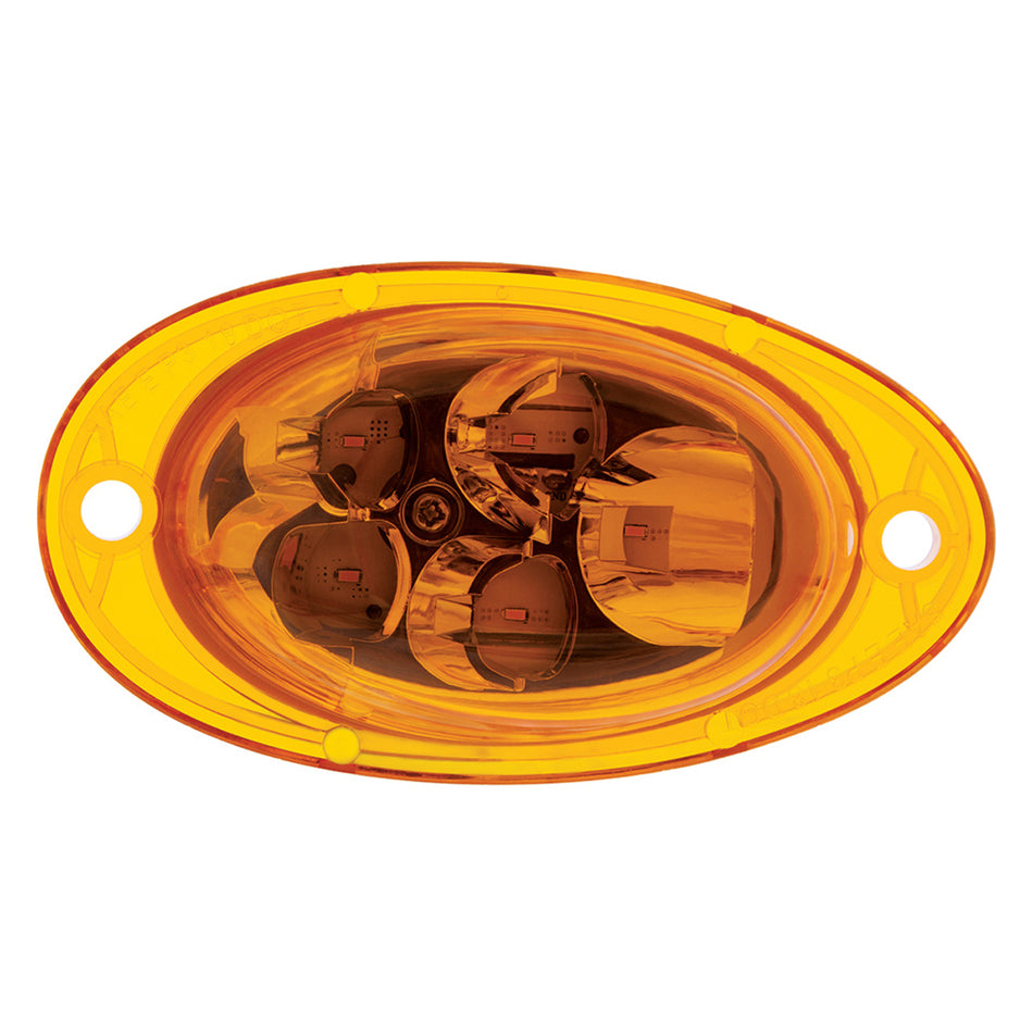 5 LED Turn Signal Light For 2008-2017 Freightliner Cascadia w/ Slope Lens - Amber LEDs (Amber Lens)