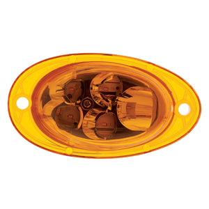 5 LED Turn Signal Light For 2008-2017 Freightliner Cascadia w/ Slope Lens - Amber LEDs (Amber Lens)