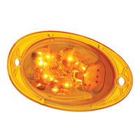 5 LED Turn Signal Light For 2008-2017 Freightliner Cascadia w/ Slope Lens - Amber LEDs (Amber Lens)