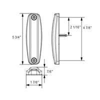 2 LED Cab Light For 2018-2024 Freightliner Cascadia - Amber LEDs (Amber Lens)