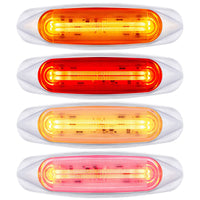 4 LED LIGHTTRACK Clearance/Marker Light - Amber or Red LEDs (Amber, Red or Clear Lens)