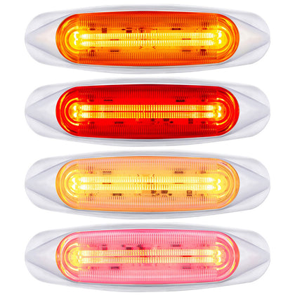 4 LED LIGHTTRACK Clearance/Marker Light - Amber or Red LEDs (Amber, Red or Clear Lens)