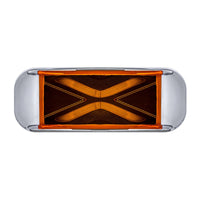 4 LED Saber Rectangular Marker Light - Amber or Red LEDs (Amber or Red Lens)