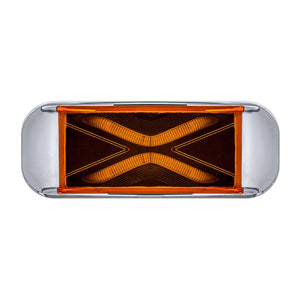 4 LED Saber Rectangular Marker Light - Amber or Red LEDs (Amber or Red Lens)