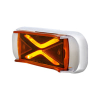 4 LED Saber Rectangular Marker Light - Amber or Red LEDs (Amber or Red Lens)