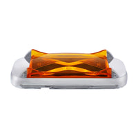 4 LED Saber Rectangular Marker Light - Amber or Red LEDs (Amber or Red Lens)