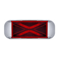 4 LED Saber Rectangular Marker Light - Amber or Red LEDs (Amber or Red Lens)