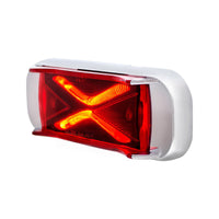 4 LED Saber Rectangular Marker Light - Amber or Red LEDs (Amber or Red Lens)