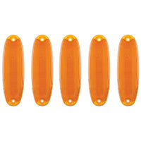 6 Amber LED Cab Lights For 2008-2017 Freightliner Cascadia - Amber LEDs (Amber or Clear Lens)