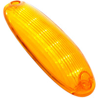 6 Amber LED Cab Lights For 2008-2017 Freightliner Cascadia - Amber LEDs (Amber or Clear Lens)