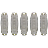 6 Amber LED Cab Lights For 2008-2017 Freightliner Cascadia - Amber LEDs (Amber or Clear Lens)