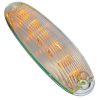 6 Amber LED Cab Lights For 2008-2017 Freightliner Cascadia - Amber LEDs (Amber or Clear Lens)