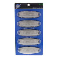 6 Amber LED Cab Lights For 2008-2017 Freightliner Cascadia - Amber LEDs (Amber or Clear Lens)