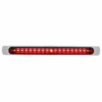 United Pacific - 19 LED 17" Stop, Turn & Tail Light Bar w/ Bezel - Red LEDs (Red Lens)