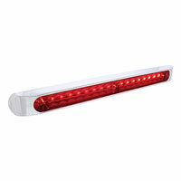 United Pacific - 19 LED 17" Stop, Turn & Tail Light Bar w/ Bezel - Red LEDs (Red Lens)