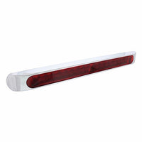 United Pacific - 19 LED 17" Stop, Turn & Tail Light Bar w/ Bezel - Red LEDs (Red Lens)