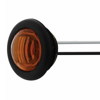 Single SMD LED 3/4" Mini Light (Clearance/Marker) w/ Rubber Grommet - Amber or Red LEDs (Amber or Red Lens)