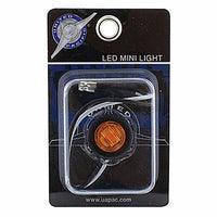 Single SMD LED 3/4" Mini Light (Clearance/Marker) w/ Rubber Grommet - Amber or Red LEDs (Amber or Red Lens)