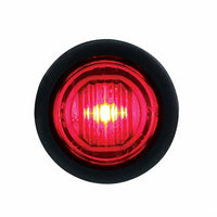 Single SMD LED 3/4" Mini Light (Clearance/Marker) w/ Rubber Grommet - Amber or Red LEDs (Amber or Red Lens)