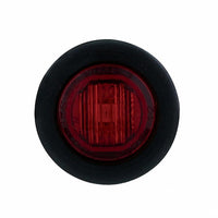 Single SMD LED 3/4" Mini Light (Clearance/Marker) w/ Rubber Grommet - Amber or Red LEDs (Amber or Red Lens)