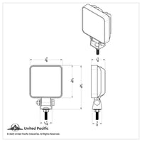 United Pacific - 4 High Power 3-Watt LED Compact Work Light