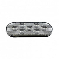 United Pacific - 7 LED Oval Stop, Turn & Tail Light - Red LEDs (Red or Clear Lens)
