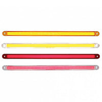 24 LED Dual Function 12" GloLight Turn Signal Bar - Amber or Red LEDs (Amber or Red Lens)