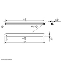 24 LED Dual Function 12" GloLight Turn Signal Bar - Amber or Red LEDs (Amber or Red Lens)