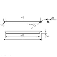 24 LED Dual Function 12" GloLight Turn Signal Bar - Amber or Red LEDs (Amber or Red Lens)