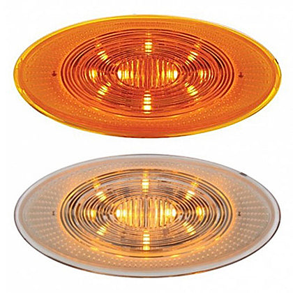 10 LED Fender Parking & Turn Signal Light For Peterbilt 386 (2006-2014) & 387 (2006-2010) - Amber LEDs (Amber or Clear Lens)
