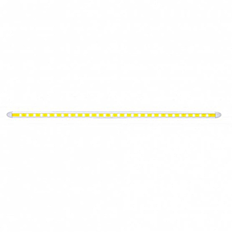 United Pacific - 28 LED 12" Slim Light Bar - Amber, Blue, Red or White LEDs (Clear Lens)