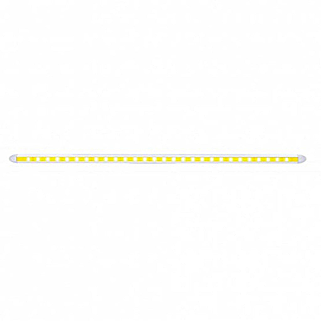 United Pacific - 28 LED 12" Slim Light Bar - Amber, Blue, Red or White LEDs (Clear Lens)