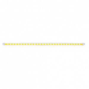 United Pacific - 28 LED 12" Slim Light Bar - Amber, Blue, Red or White LEDs (Clear Lens)
