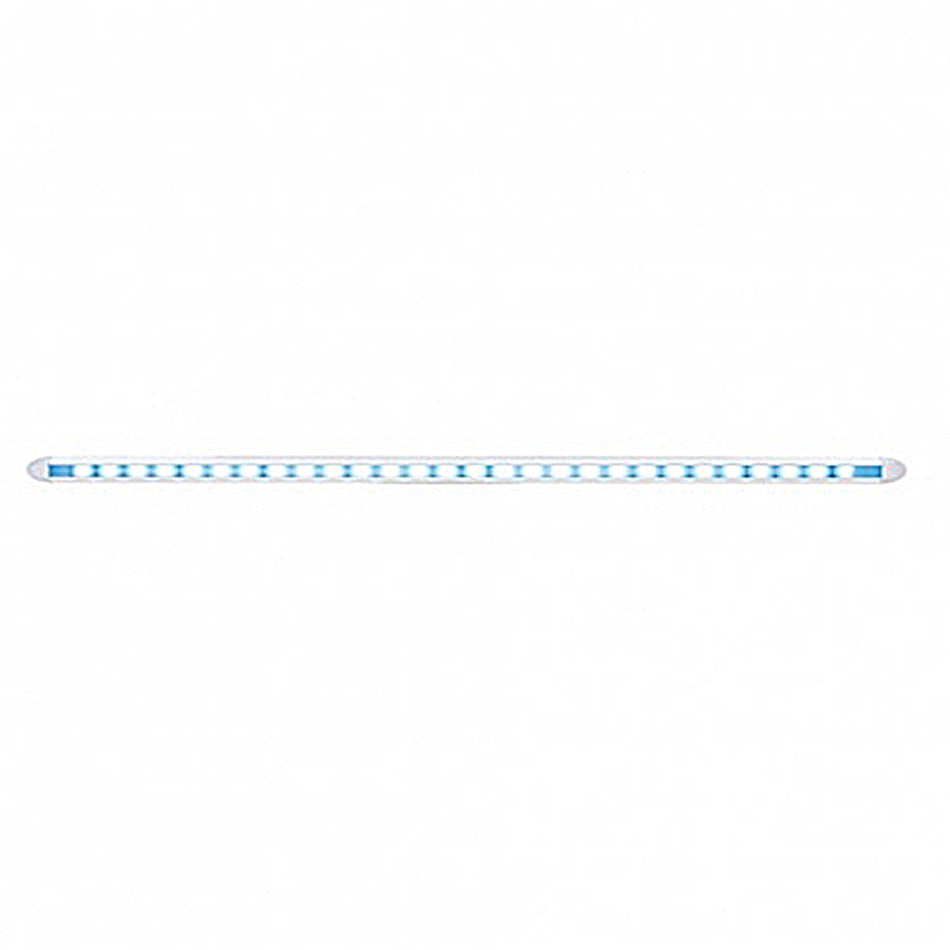 United Pacific - 28 LED 12" Slim Light Bar - Amber, Blue, Red or White LEDs (Clear Lens)
