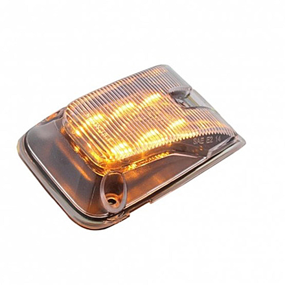 6 LED Door Side Indicator Light For 1998-2024 Volvo VNL - Amber LEDs (Clear Lens)