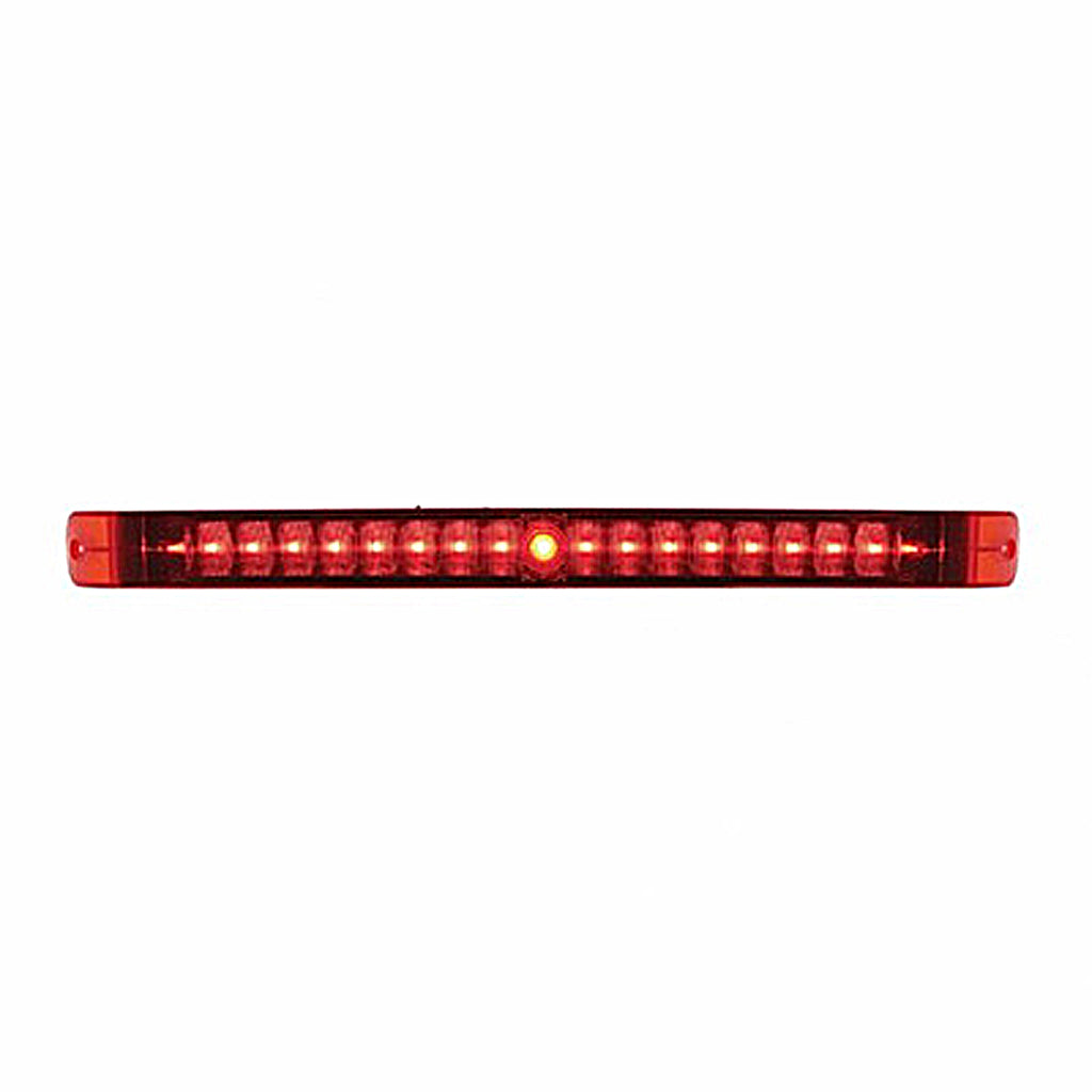 United Pacific - 19 LED 17" Stop, Turn & Tail Light Bar - Red LEDs (Red Lens)